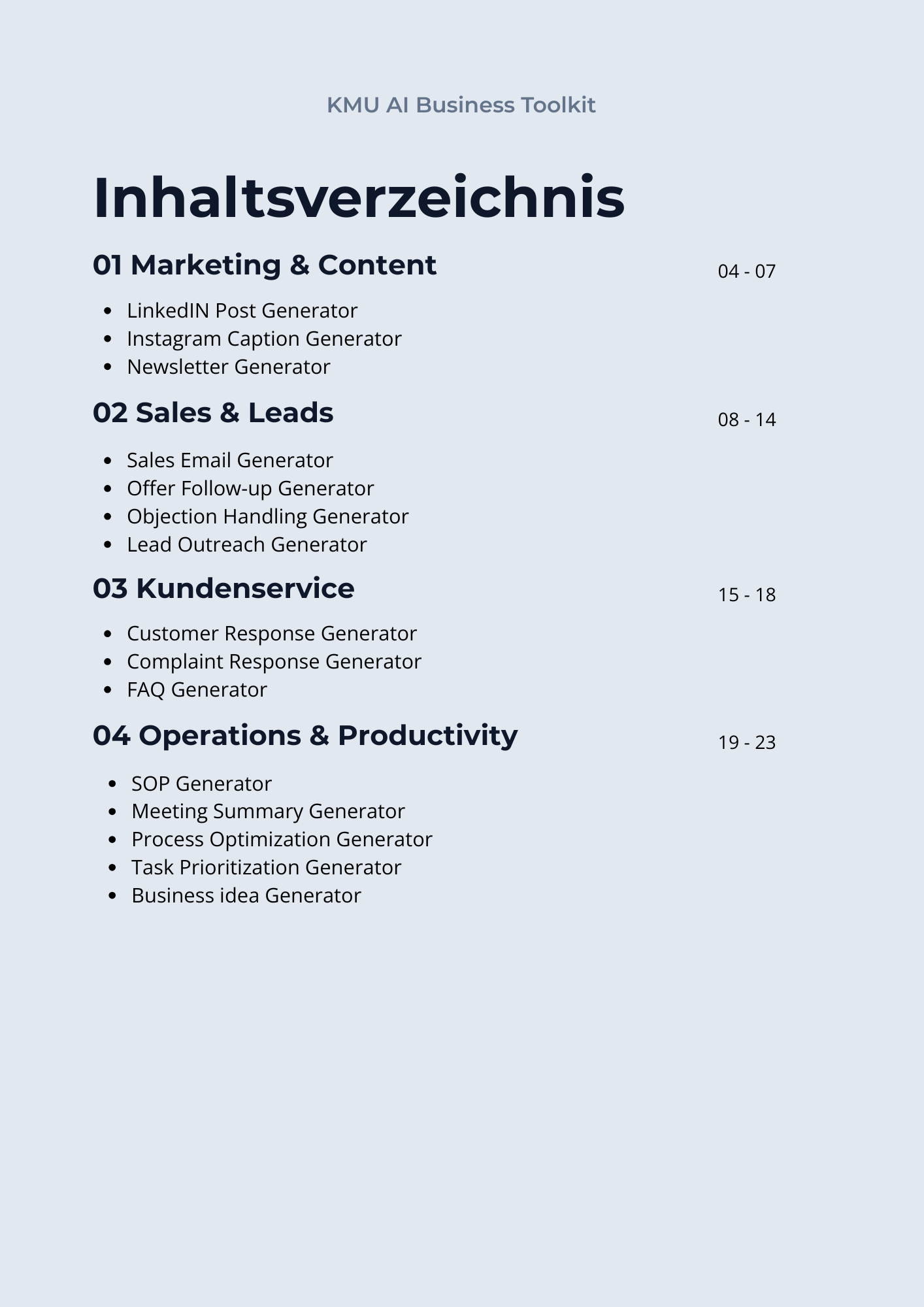 KMU AI Business Toolkit - DE